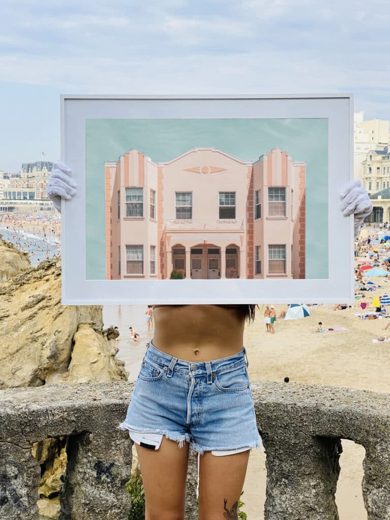 Photographie pastel architecture façon pop Art par David Loridan